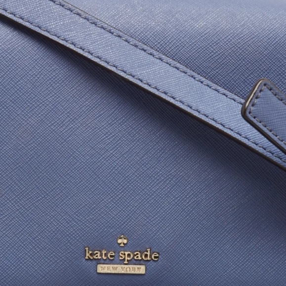 Kate Spade Cameron Street Byrdie Birdie Crossbody Bag In Blue Oyster - Picture 10 of 14